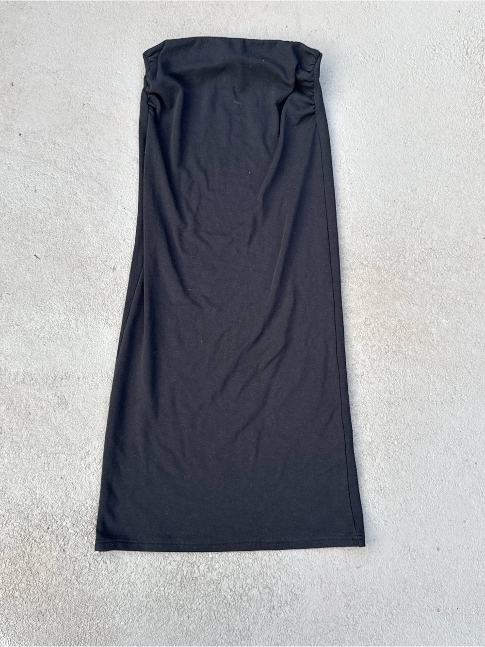 OGL MaxWarm Heat-Tech Ruched Side Pencil Maxi Skirt Black Size Small - Picture 2 of 3